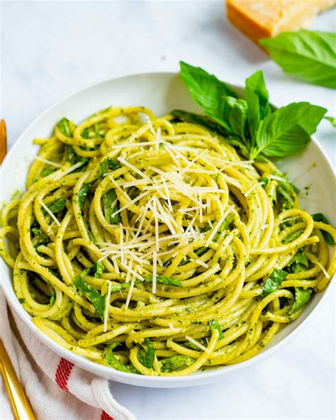 Pesto Pasta (with Homemade Pesto!) – A Couple Cooks