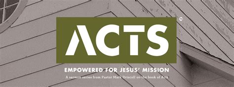 Acts – Church Sermon Series Ideas