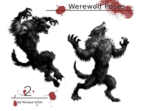 Werewolf Poses 2 by Wicked Scott by Wicked-Scott on DeviantArt