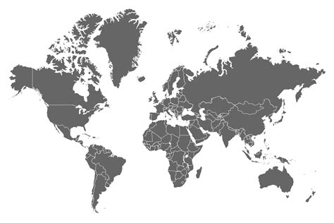 World Map Grey Vector Art, Icons, and Graphics for Free Download