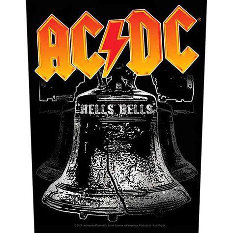 AC/DC Back Patch: Hells Bells. Wholesale Only & Official Licensed