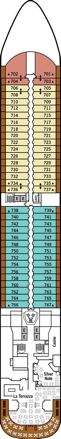 Silver Dawn Deck plan & cabin plan