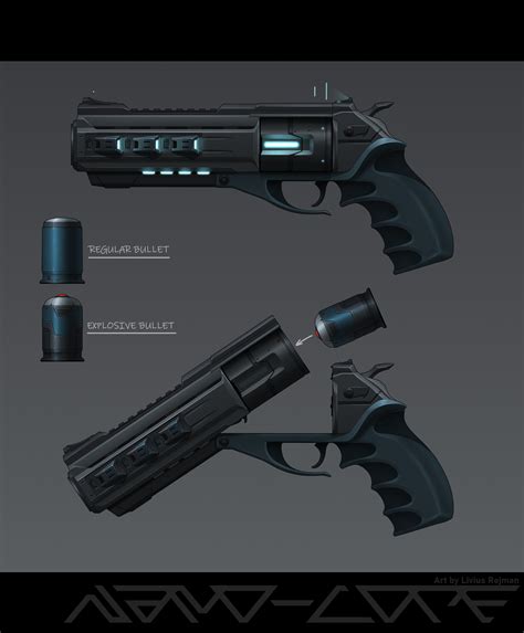 ArtStation - Sci Fi Hand Cannon Revolver