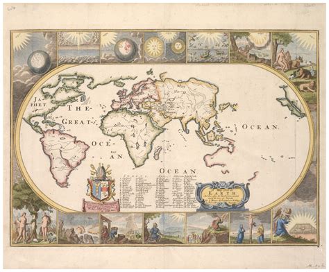 A map of all the Earth and how after the Flood it was divided among the ...