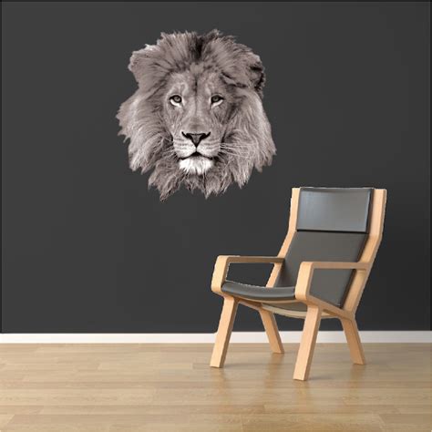 Lion Wall Decal - African Wall Decal Murals - Primedecals