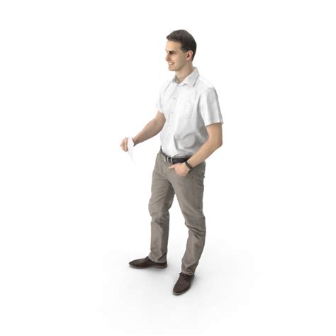 Man Standing with Note PNG Images & PSDs for Download | PixelSquid ...