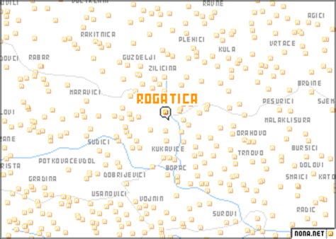 Rogatica (Bosnia and Herzegovina) map - nona.net