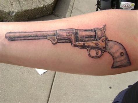 old school revolver gun tattoo | Flickr - Photo Sharing!