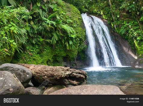 Beautiful Waterfall On Image & Photo (Free Trial) | Bigstock