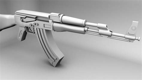 AK 47 gun 3D model | CGTrader