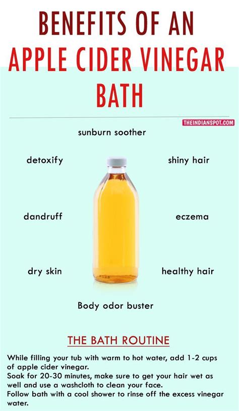 The Benefits Of Apple Cider Vinegar Bath - health benefits