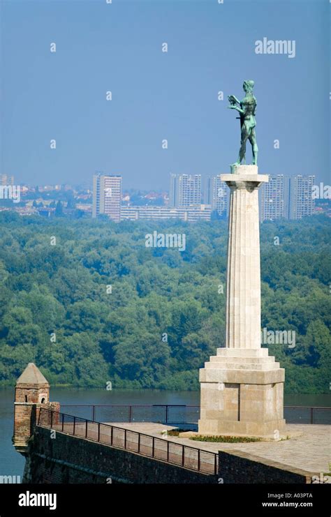 Statue of Pobednik, Kalemegdan, Belgrade, Serbia Stock Photo - Alamy