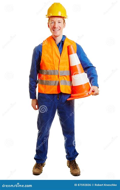 Construction Worker with Helmet Stock Photo - Image of fixing, safety ...