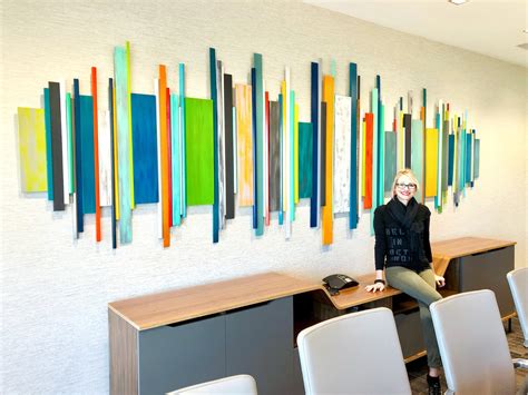 Corporate Artwork Office Wall Decor Wood Wall Art Modern - Etsy UK