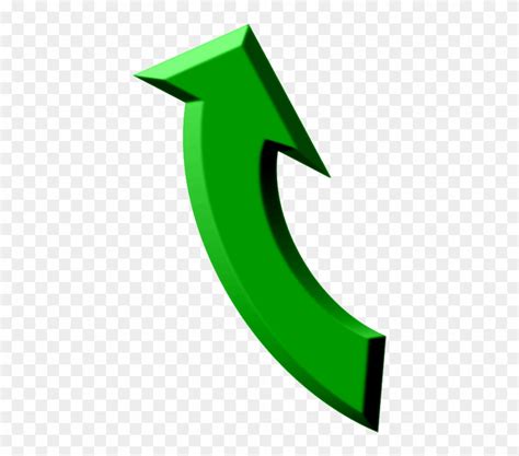 Green Curved Arrow - Green Arrows Clipart (#1290272) - PinClipart