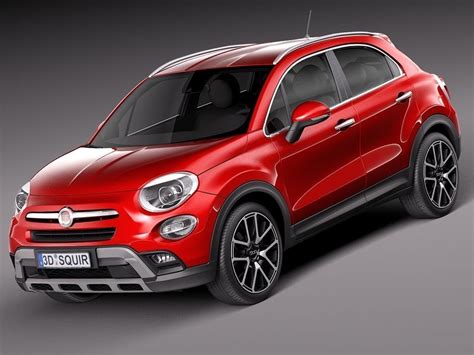 Fiat 500X Cross 2015 3D Model MAX OBJ 3DS FBX C4D LWO LW LWS - CGTrader.com