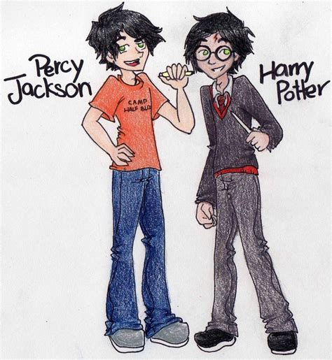 Harry and Percy - Harry Potter and Percy Jackson Crossovers Fan Art ...