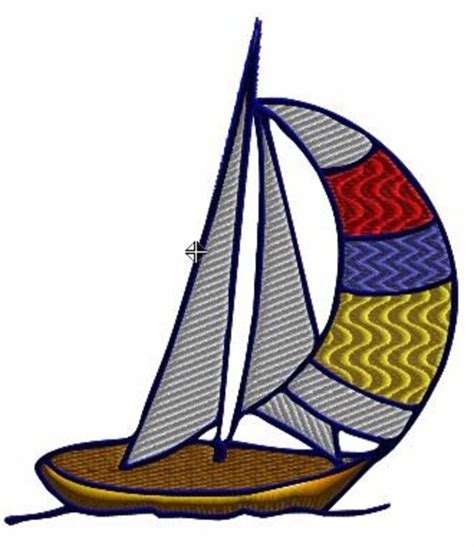 This is Sailboat embroidery design free ~ Fishing