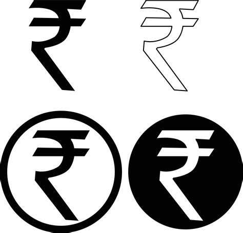 Indian Rupee icon on white background. Indian Rupee symbol. basic ...