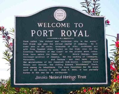 Port Royal Jamaica - Then And Now