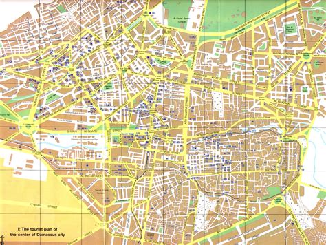 Map of Damascus. City maps of Syria — Planetolog.com