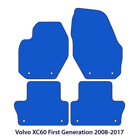 Volvo XC60 Floor Mats - First Generation - Black