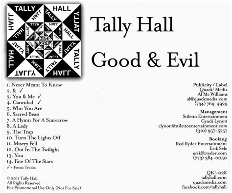 Album Review: Tally Hall Good Evil, 54% OFF | www.elevate.in