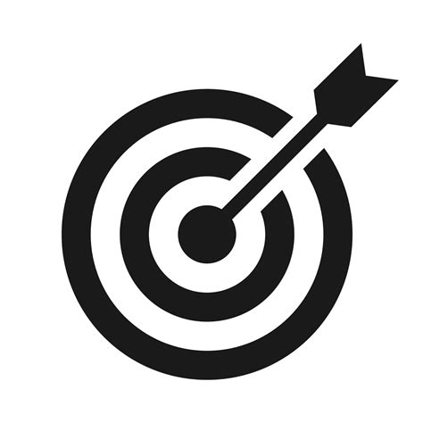 Bullseye icon. Target with arrow vector illustration 4581267 Vector Art ...