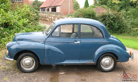 Classic Motor Car MORRIS MINOR 1000 Saloon Restoration Project Blue