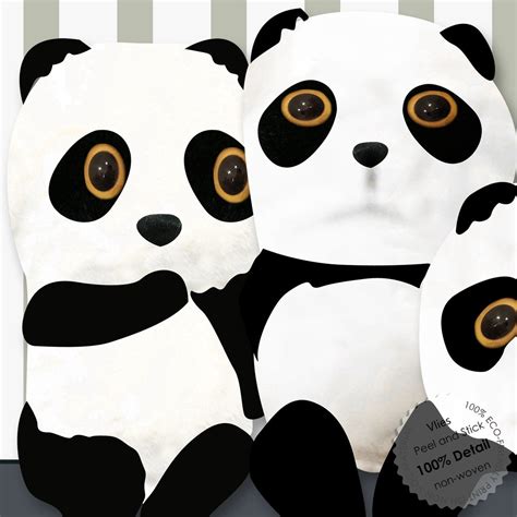 Panda Family Panda Baby Wallpaper for Kids Room Nursey Room - Etsy