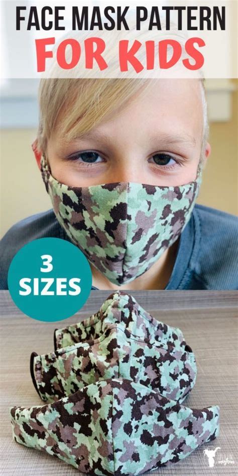 DIY Face Mask Pattern FOR KIDS - Uplifting Mayhem | fabric crafts for ...