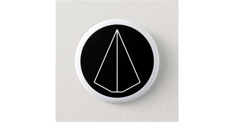 DECA SYMBOL - PAPER AIRPLANE PINBACK BUTTON | Zazzle