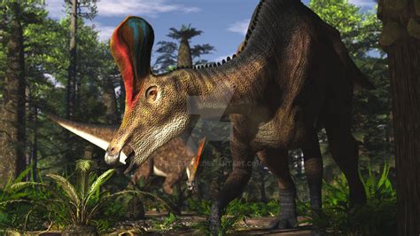 Tsintaosaurus by PaleoGuy on DeviantArt