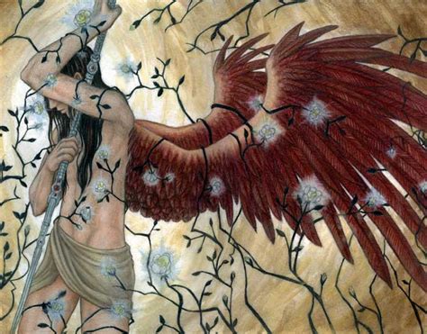 Fantasy Art, Archangel Uriel, Color Pencil & Acrylic by Angela R ...