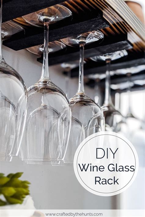 Diy hanging wine glass rack – Artofit