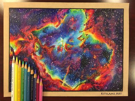 Heart Nebula Drawing | Space drawings, Colorful art prints, Colorful ...