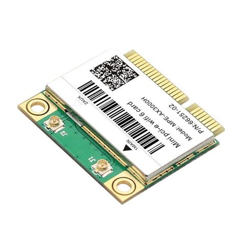 Half Size Mini PCIe WLAN 6 WiFi Card 802.11ax/ac Bluetooth 5.0 Wireless ...