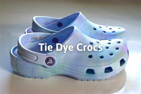 Tie Dye Crocs - How to Make Pastel Tie Dye Crocs at Home - AB Crafty