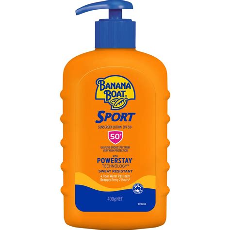 Banana Boat Spf 50+ Sunscreen Sport 400g | Woolworths