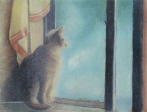 cat_window | Cats, Painting