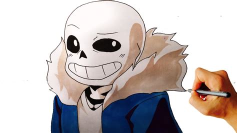 How to draw Sans from Undertale easy step by step drawing - YouTube