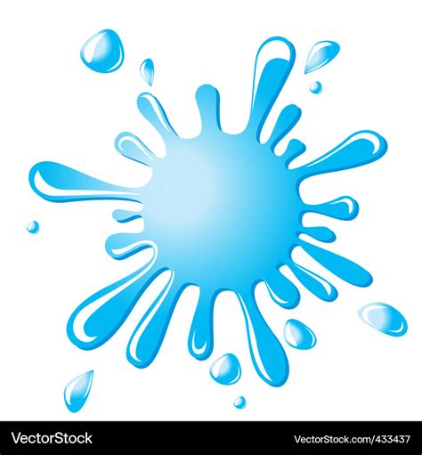 Water splash Royalty Free Vector Image - VectorStock