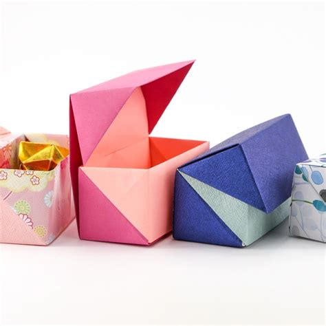 Origami Hinged Box Tutorial – Medium Size | Origami box tutorial ...