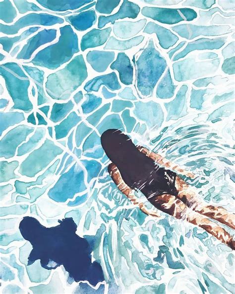 Swimming Pool Art Print | Etsy | Swimming pool art, Pool art, Weather art