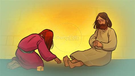 Luke 7 Woman Washes Jesus Feet Kids Bible Story