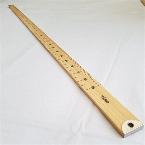 1 Meter Ruler 100cm 1M 40" Yard Stick Measure Metal Wooden School ...