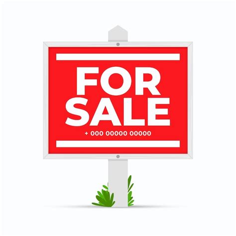 Free Vector | For sale yard sign