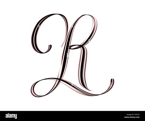 Letter R In Calligraphed Letter Handlettered R Majuscule, Capital ...