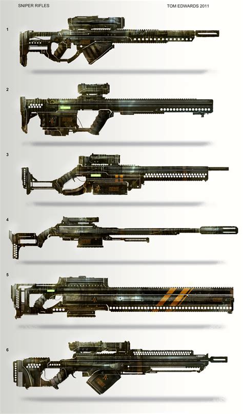 Sniper Rifles by TomEdwardsConcepts on DeviantArt