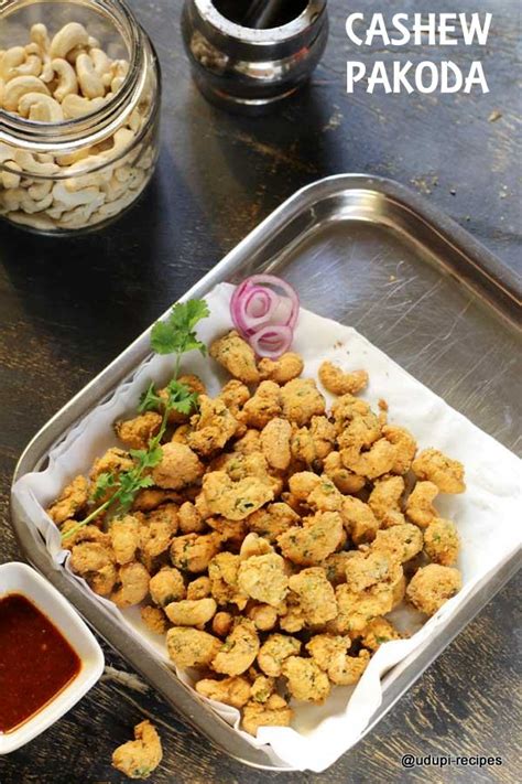 Cashew Pakoda | Kaju Pakoda | Godambi Pakoda - Udupi Recipes